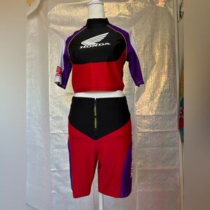 RARE Honda x Forever 21 2018 Two-Piece Crop Top and Biker Shorts Set